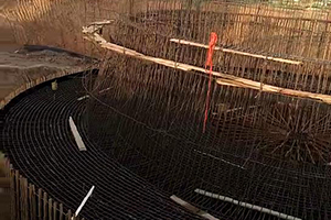定西砼烟囱新建施工现场