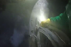 定西消防水池堵漏现场